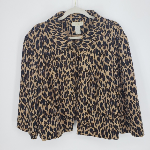 Spiegel Leopard Swing Jacket Sz 20W - Picture 1 of 7